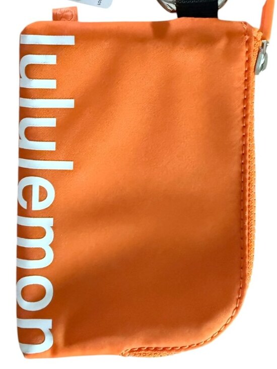 lululemon athletica Accessories - lululemon Clippable Card Pouch - Tangerine Orange NWT